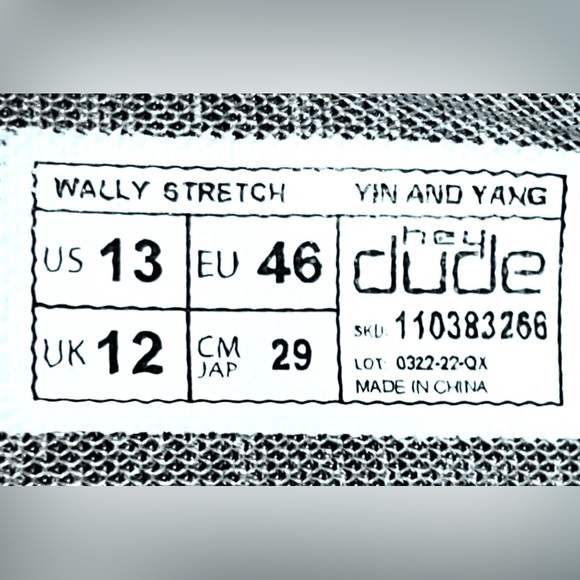 Hey Dude Wally Stretch Casual Mens Slip-On Sneakers Mens Size 13 NIB! - Picture 11 of 12